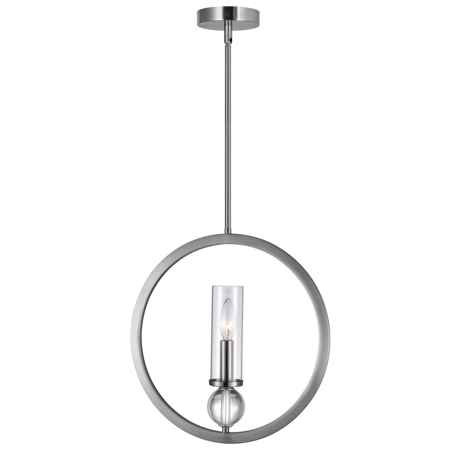 CWI Lighting Canada - 9951P15-1-606 - One Light Pendant - Elton - Satin Nickel