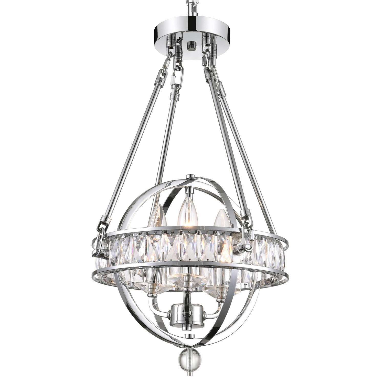 CWI Lighting Canada - 9957P12-3-601 - Three Light Mini Chandelier - Arkansas - Chrome
