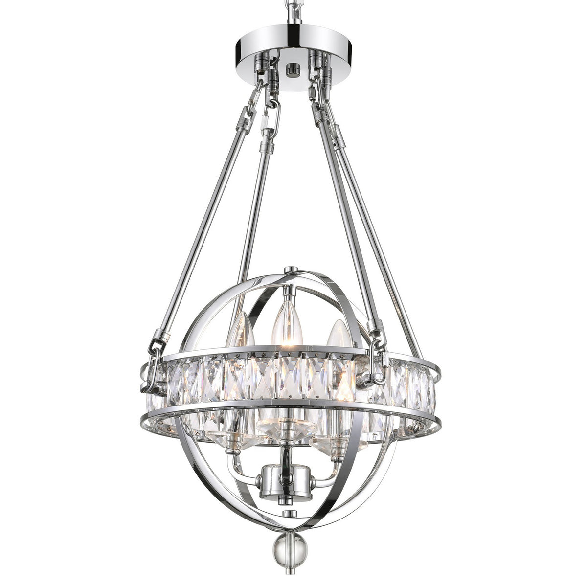 CWI Lighting Canada - 9957P12-3-601 - Three Light Mini Chandelier - Arkansas - Chrome