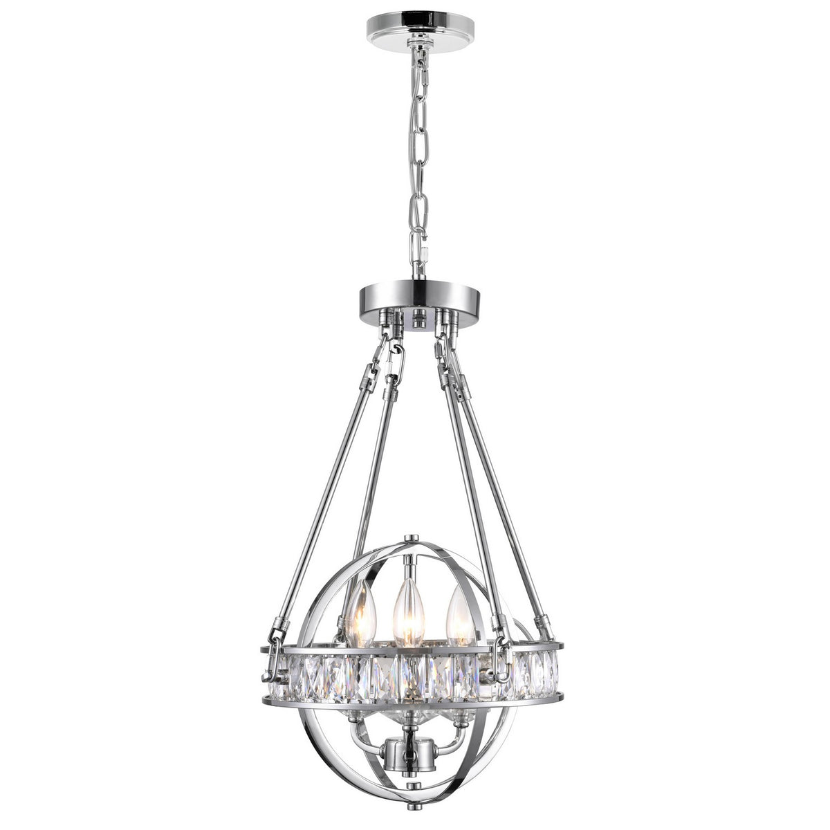 CWI Lighting Canada - 9957P12-3-601 - Three Light Mini Chandelier - Arkansas - Chrome