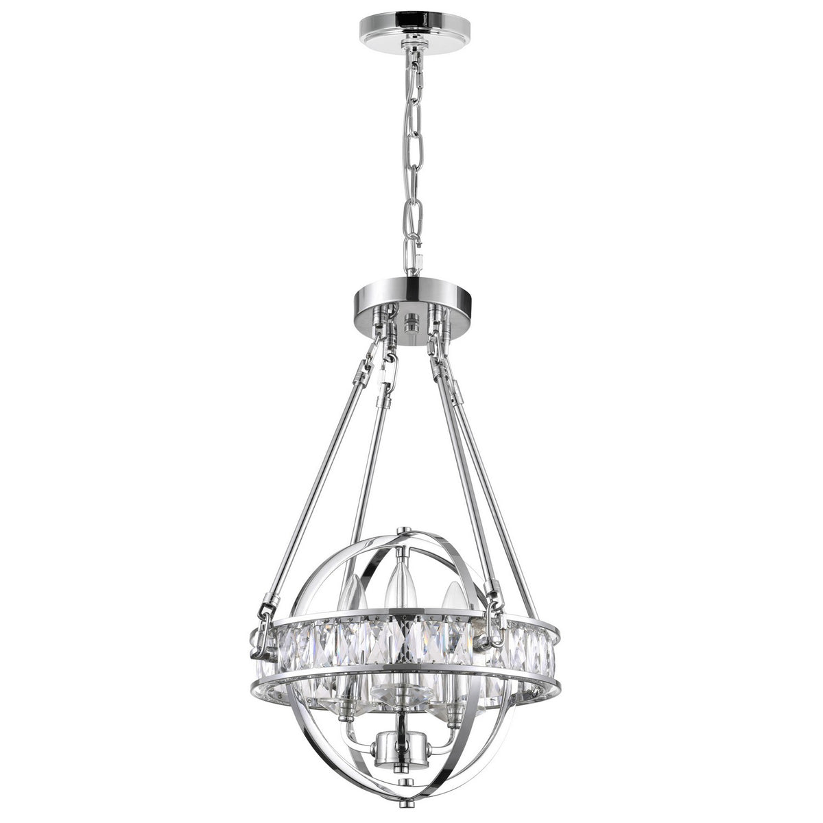 CWI Lighting Canada - 9957P12-3-601 - Three Light Mini Chandelier - Arkansas - Chrome