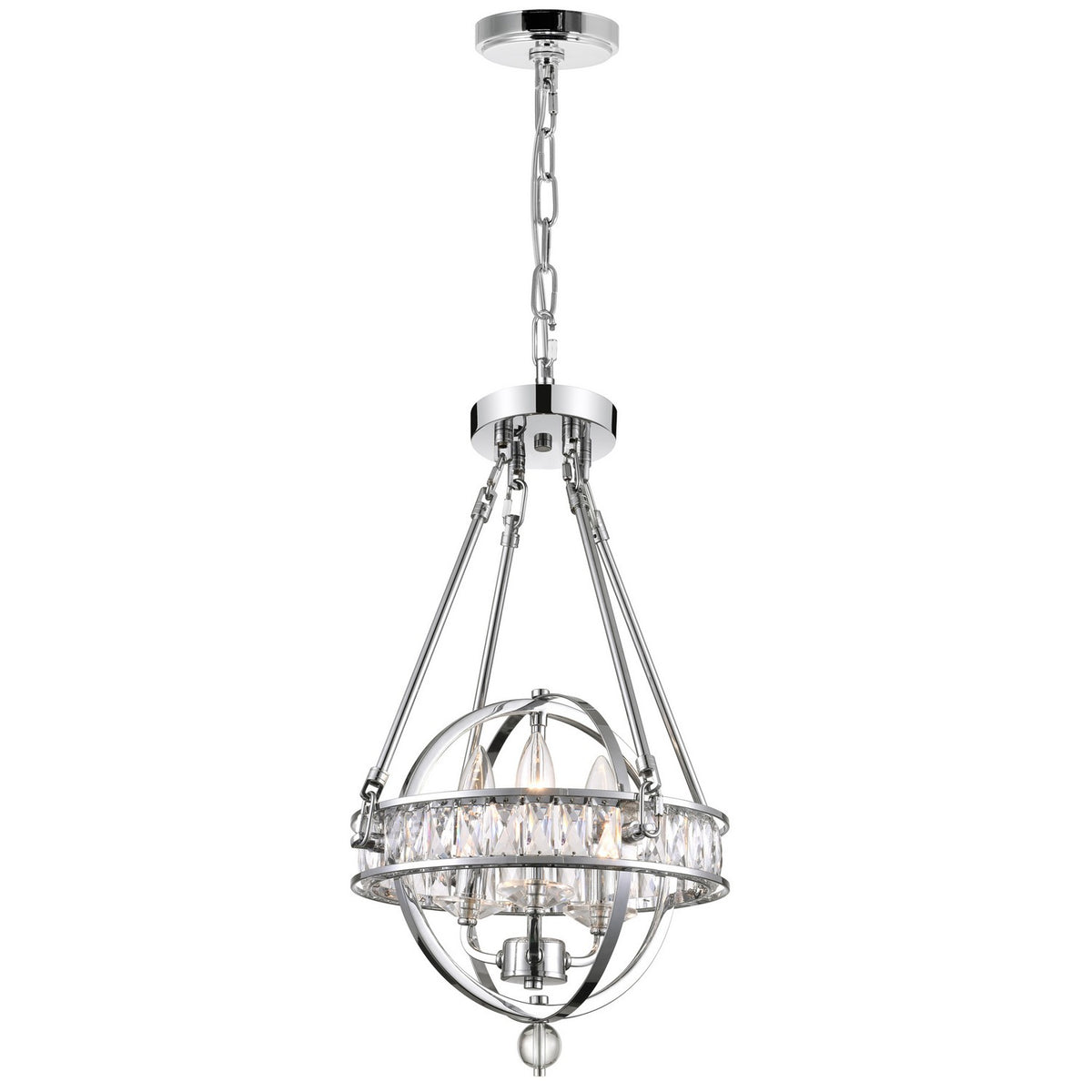 CWI Lighting Canada - 9957P12-3-601 - Three Light Mini Chandelier - Arkansas - Chrome