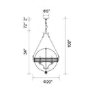 CWI Lighting Canada - 9957P20-4-101 - Quatre lampes Suspendu - Arkansas - Noir