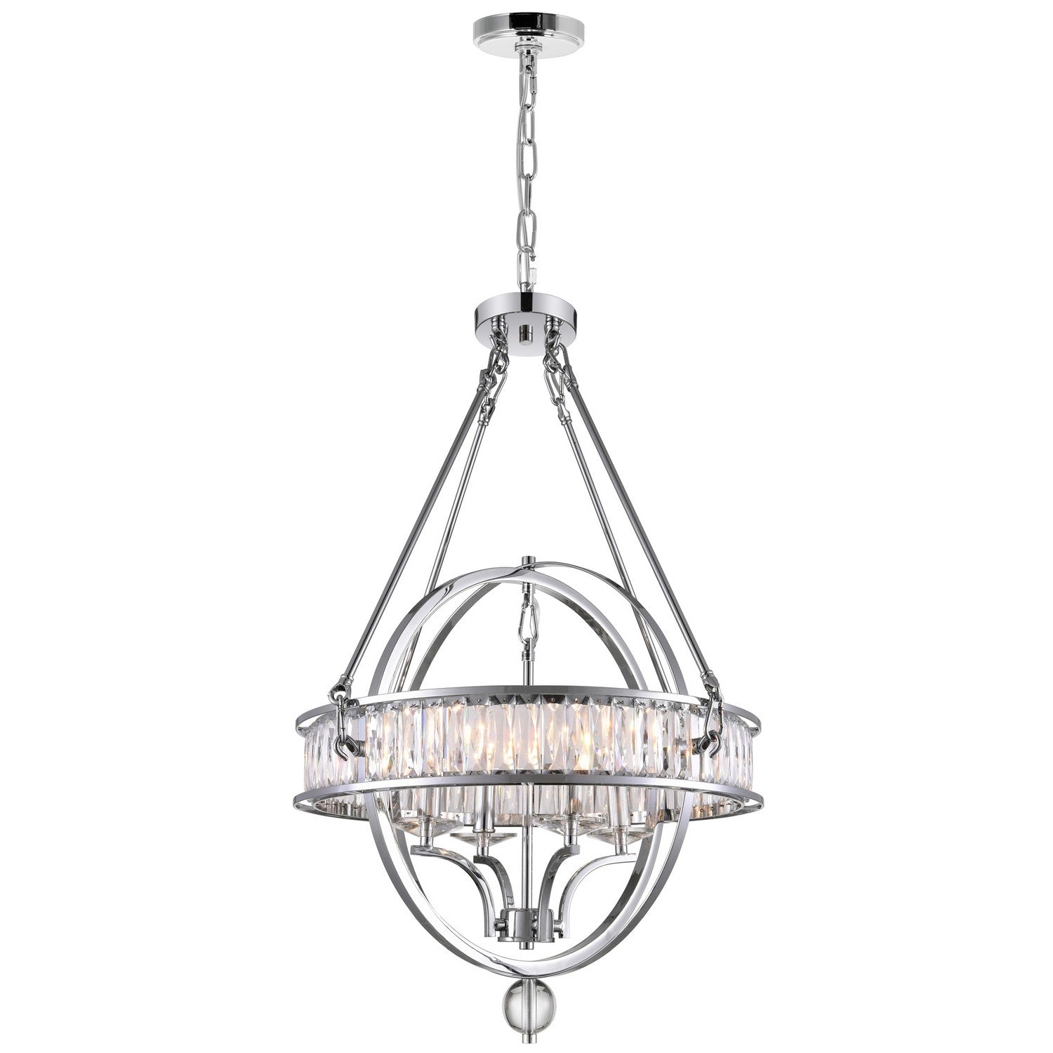 CWI Lighting Canada - 9957P20-4-101 - Four Light Chandelier - Arkansas - Black