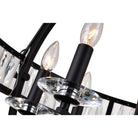 Éclairage CWI Canada - 9957P30-6-101 - Six lampes Suspendu - Arkansas - Noir