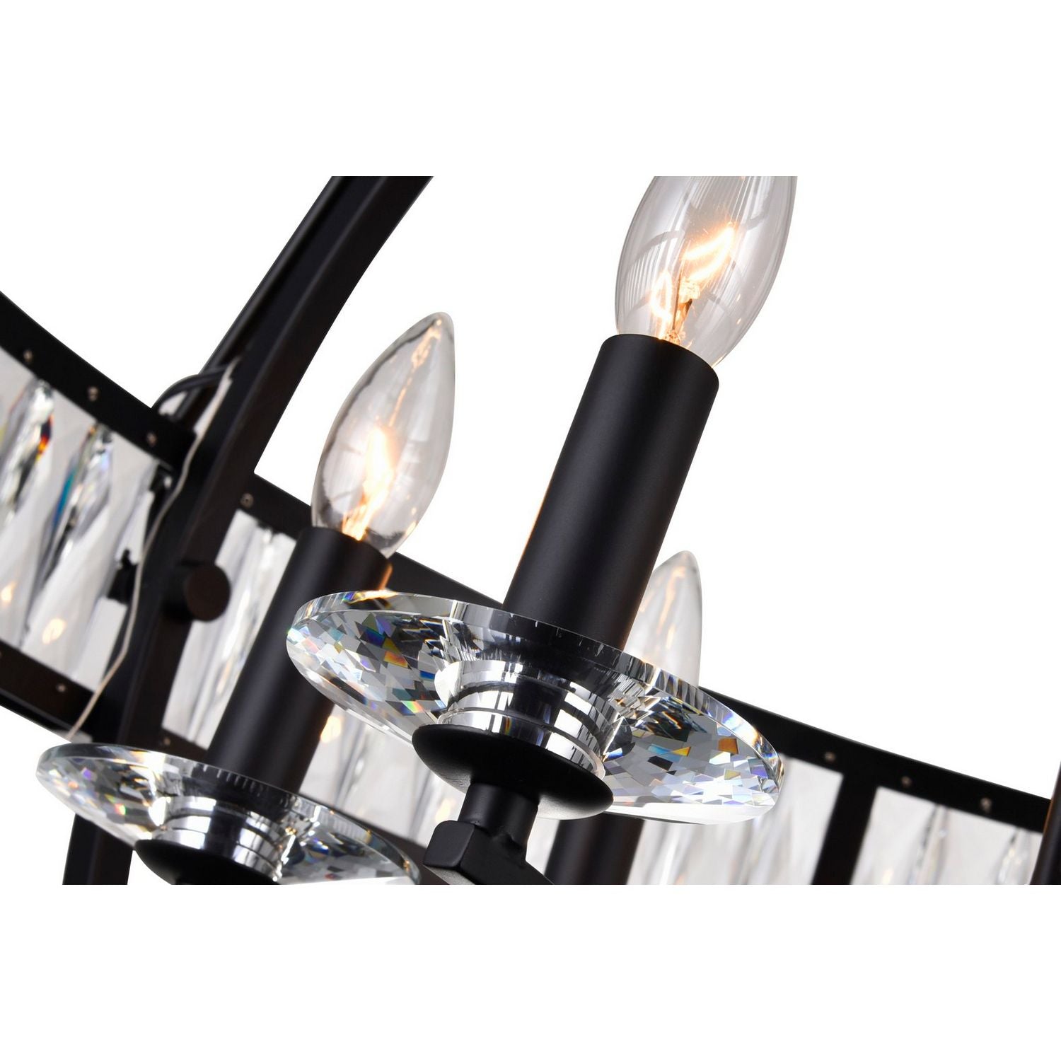 Éclairage CWI Canada - 9957P30-6-101 - Six lampes Suspendu - Arkansas - Noir