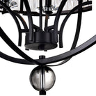 Éclairage CWI Canada - 9957P30-6-101 - Six lampes Suspendu - Arkansas - Noir