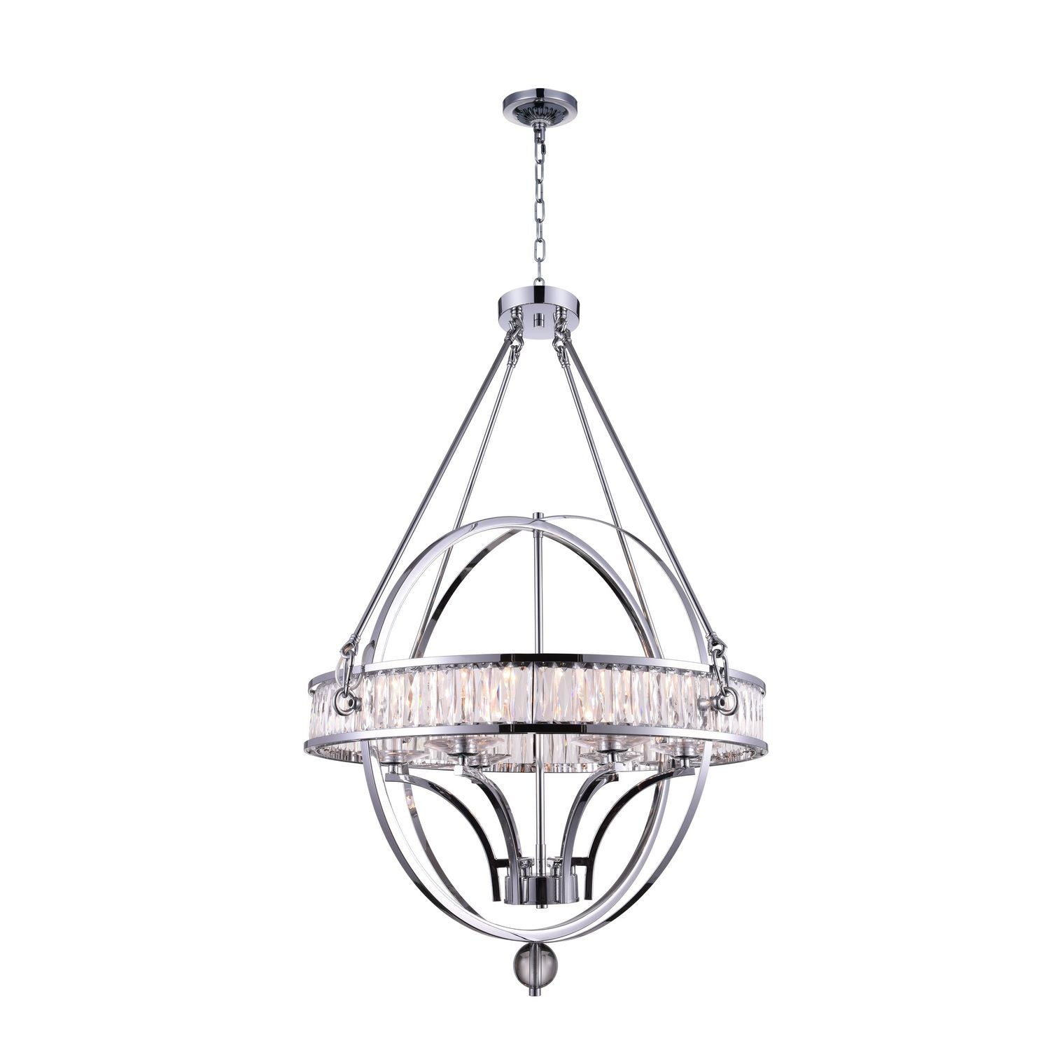 Éclairage CWI Canada - 9957P30-6-601 - Six lampes Suspendu - Arkansas - Chrome