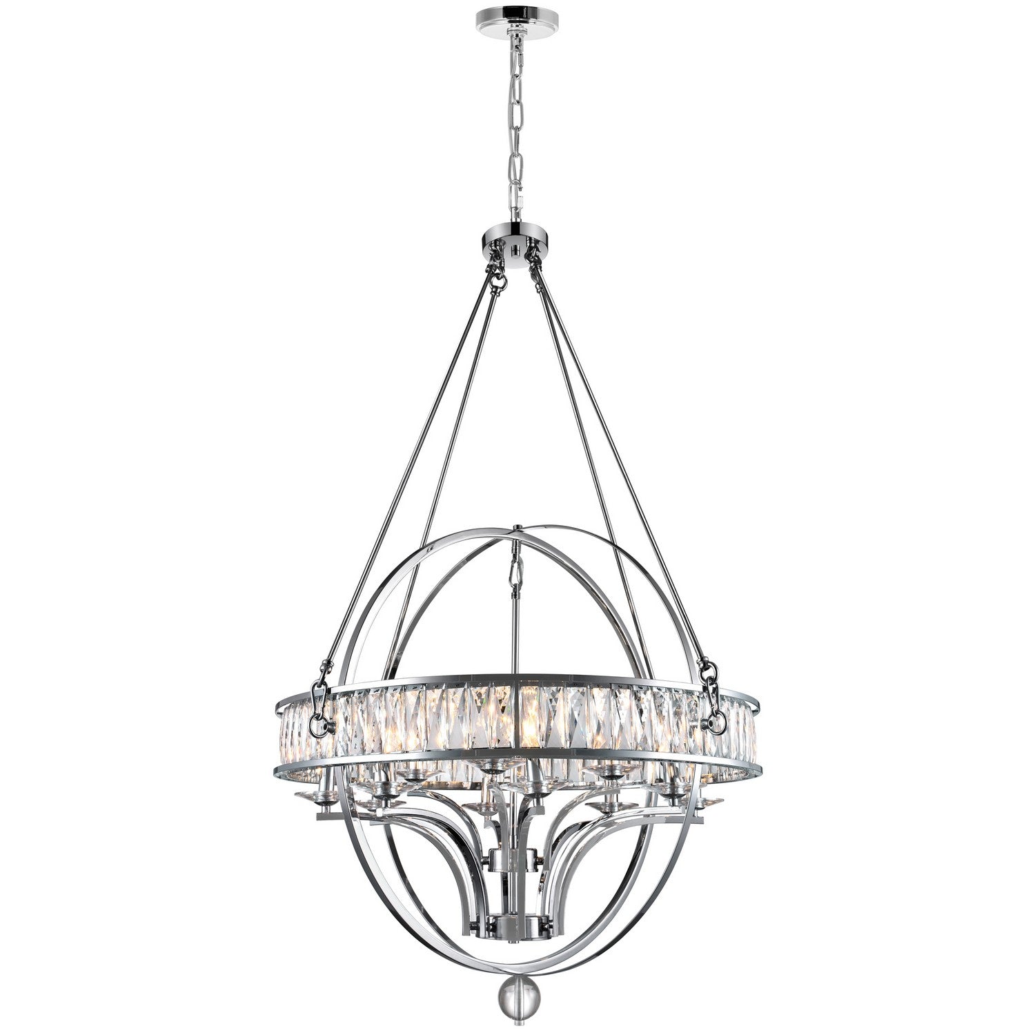 CWI Lighting Canada - 9957P42-12-601 - 12 lampes Suspendu - Arkansas - Chrome