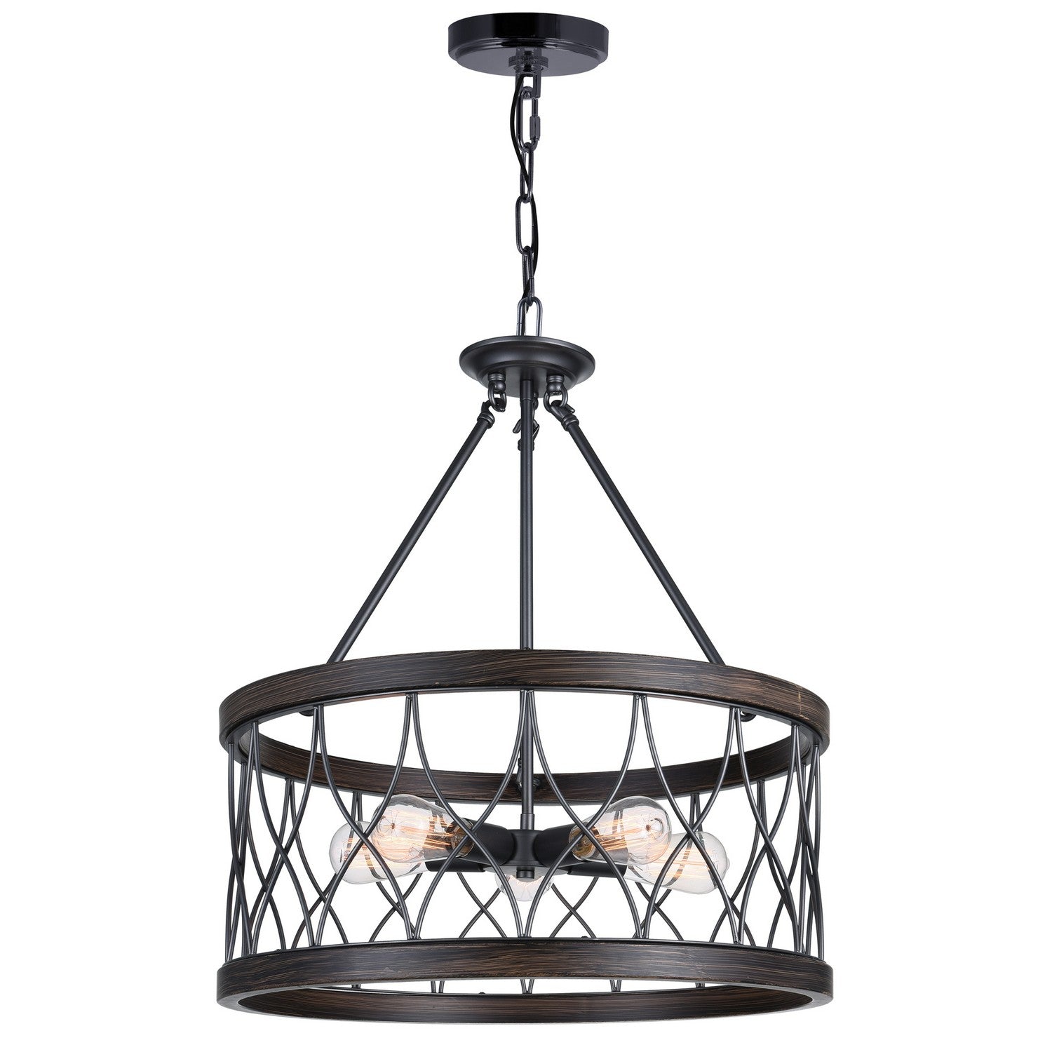 CWI Lighting Canada - 9966P23-5-242-A - Five Light Chandelier - Amazon - Gun Metal
