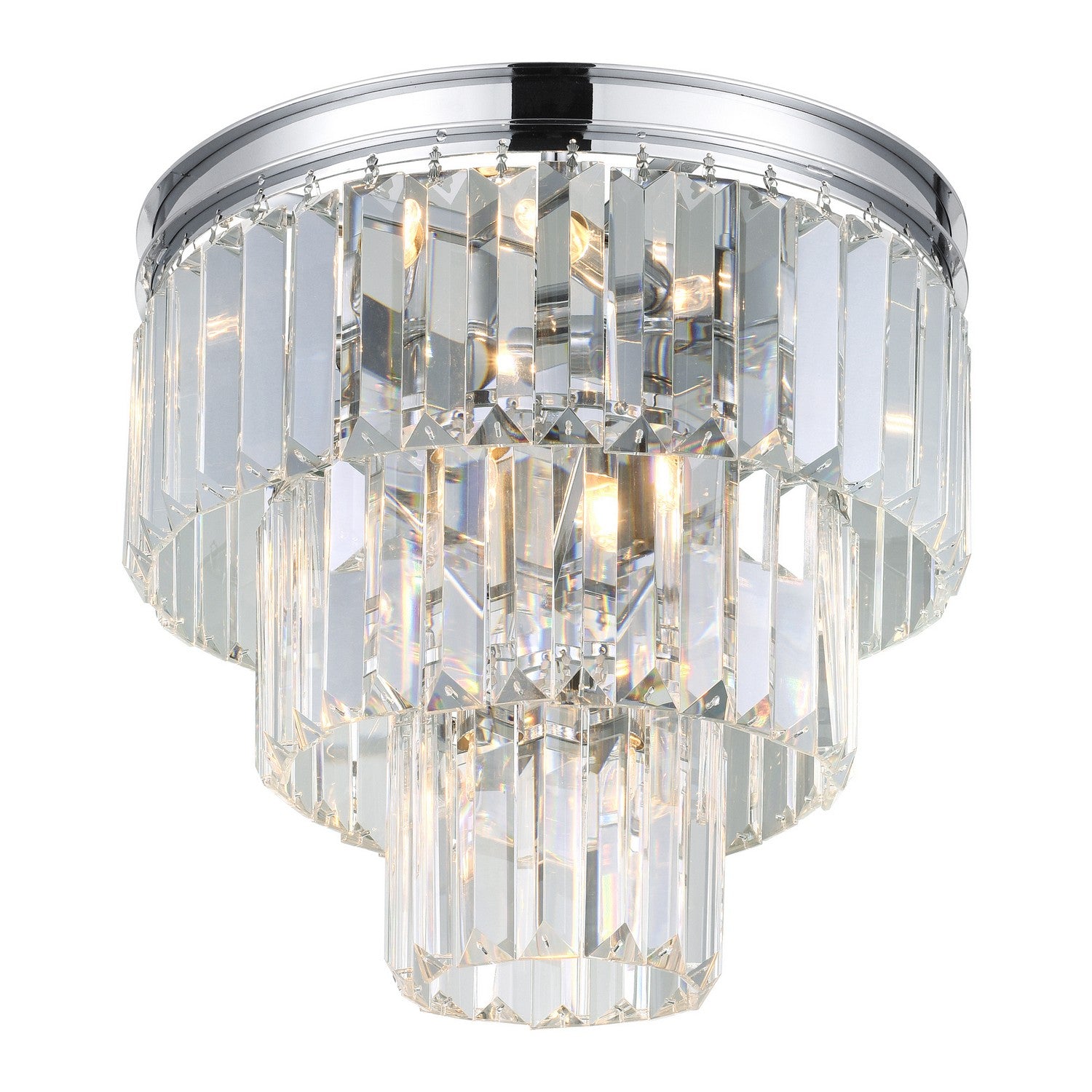 CWI Lighting Canada - 9969C12-8-601 - Eight Light Flush Mount - Weiss - Chrome