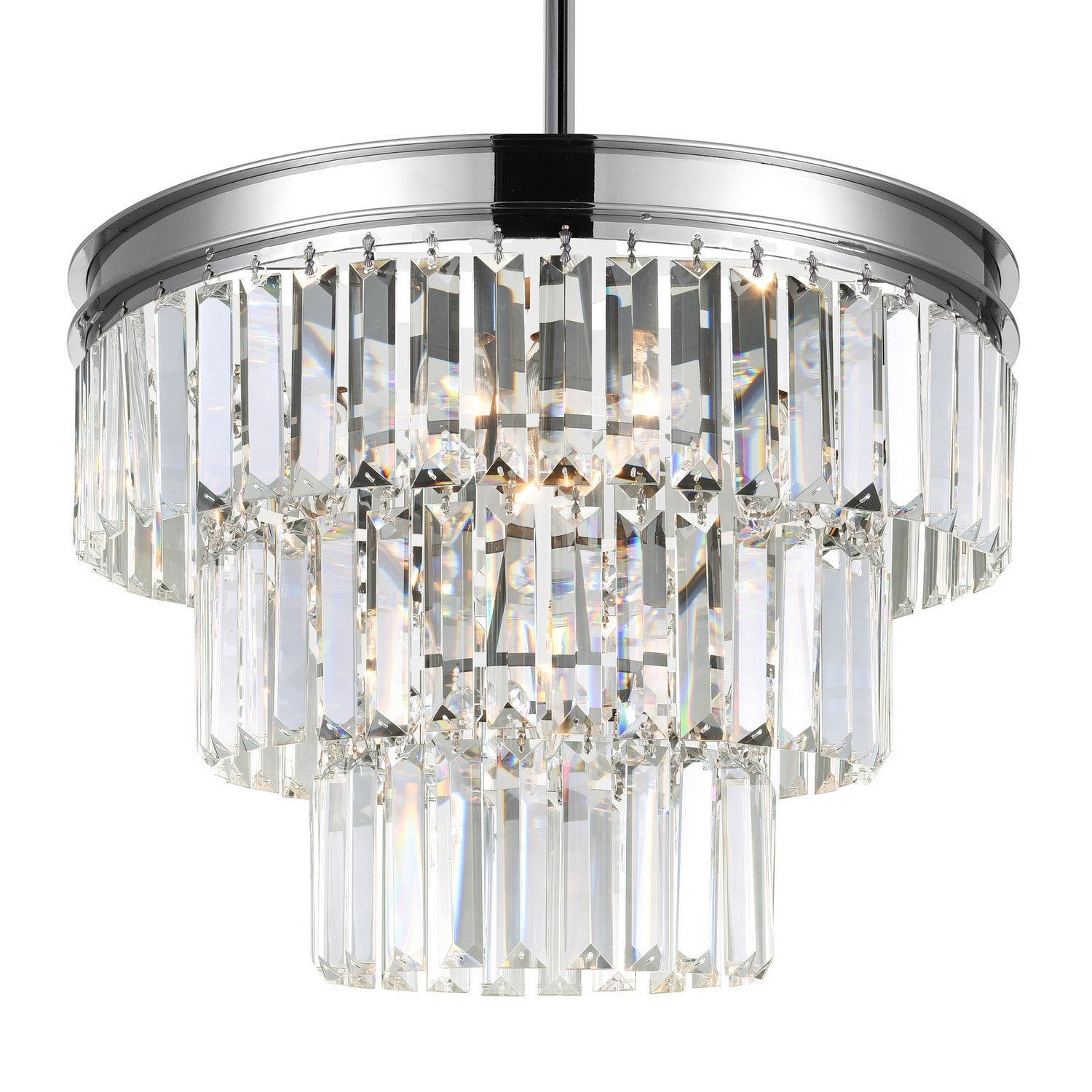 CWI Lighting Canada - 9969P18-5-601 - Five Light Chandelier - Weiss - Chrome