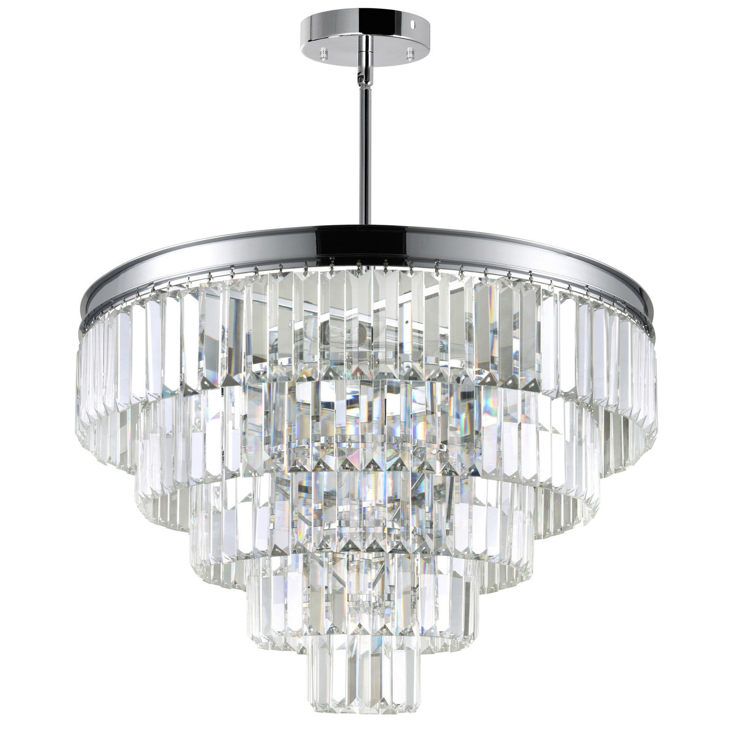CWI Lighting Canada - 9969P24-12-601 - 12 Light Chandelier - Weiss - Chrome