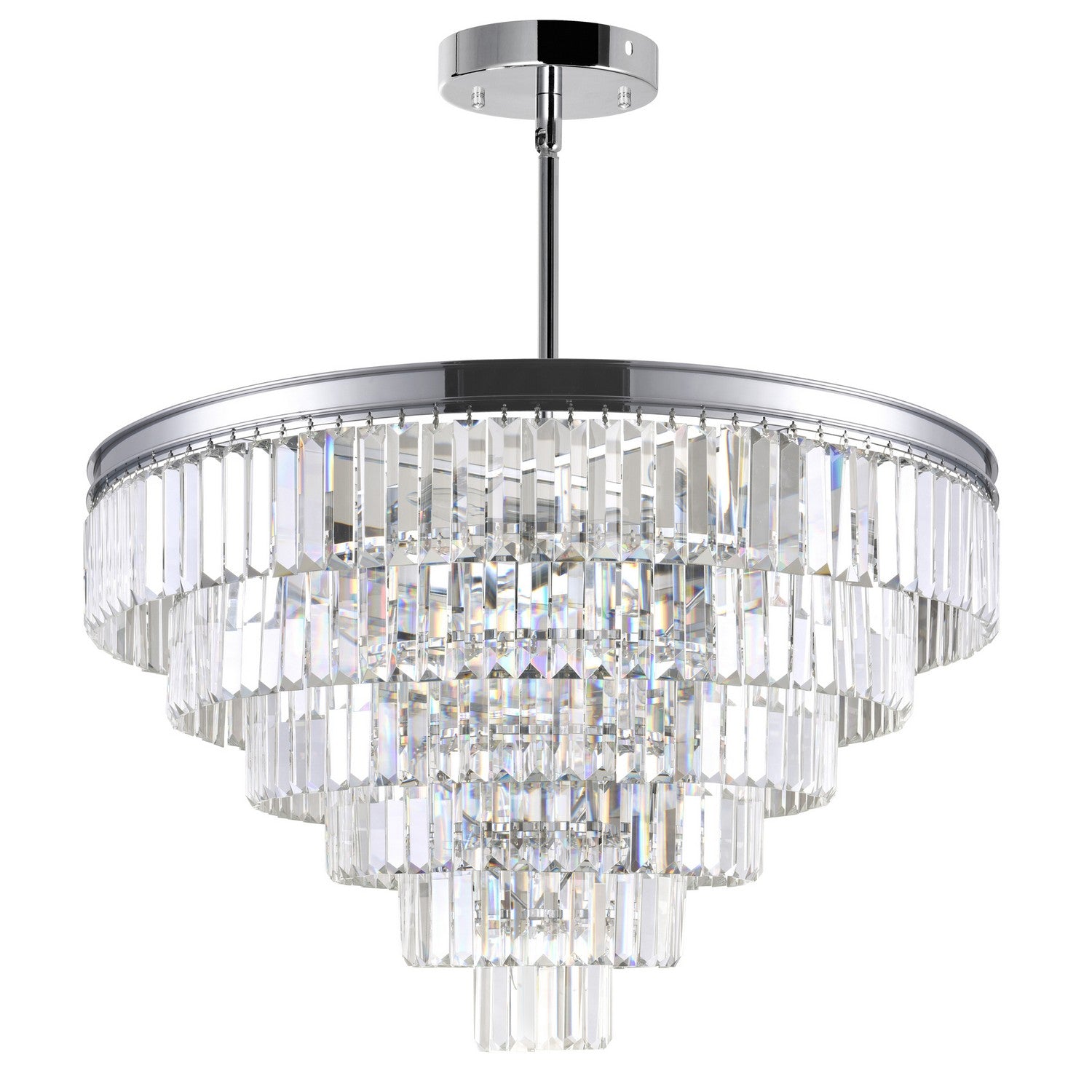 CWI Lighting Canada - 9969P30-15-601 - 15 Light Chandelier - Weiss - Chrome