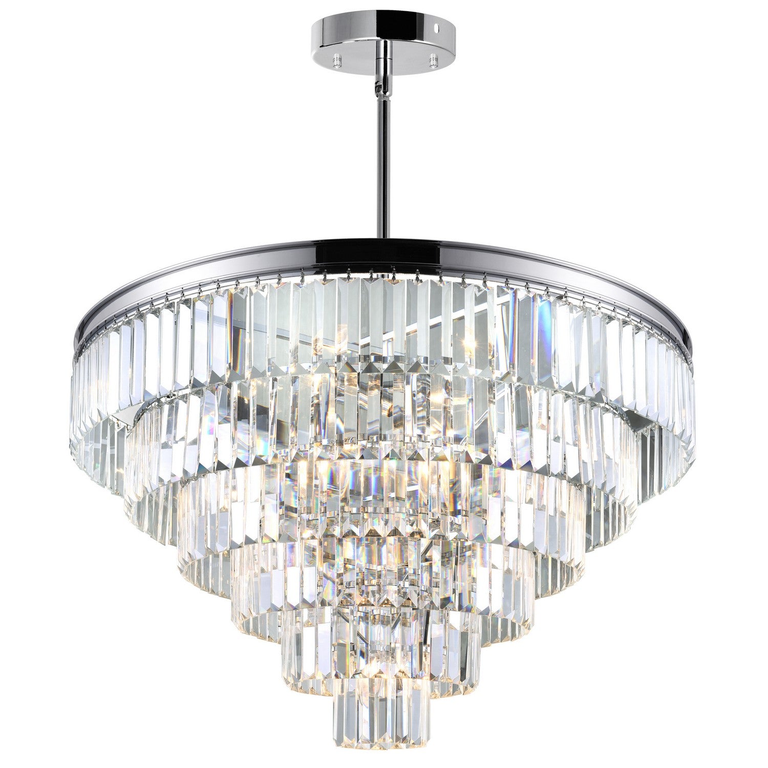 CWI Lighting Canada - 9969P30-15-601 - 15 Light Chandelier - Weiss - Chrome