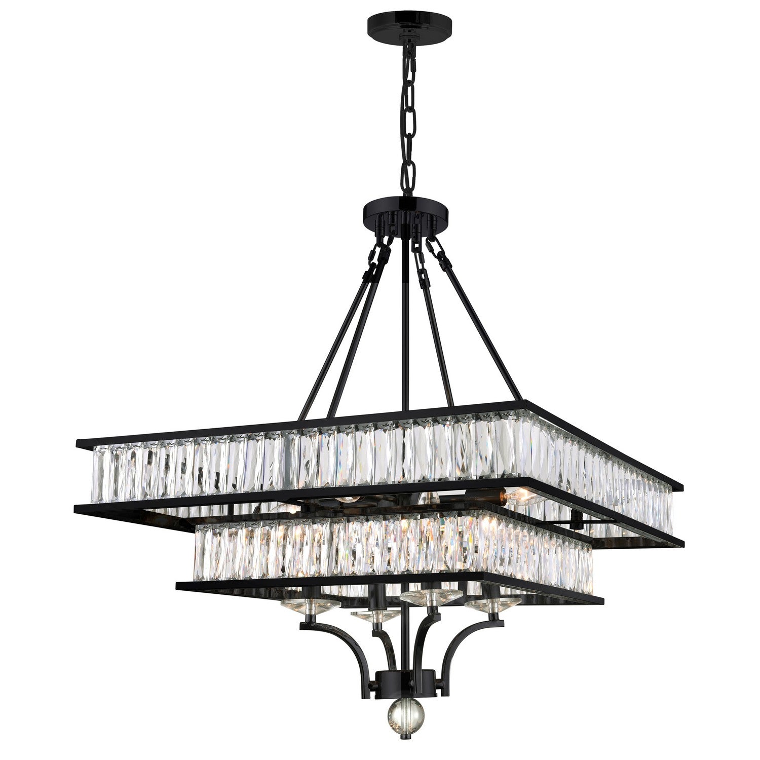 CWI Lighting Canada - 9972P23-8-101 - Eight Light Chandelier - Shalia - Black