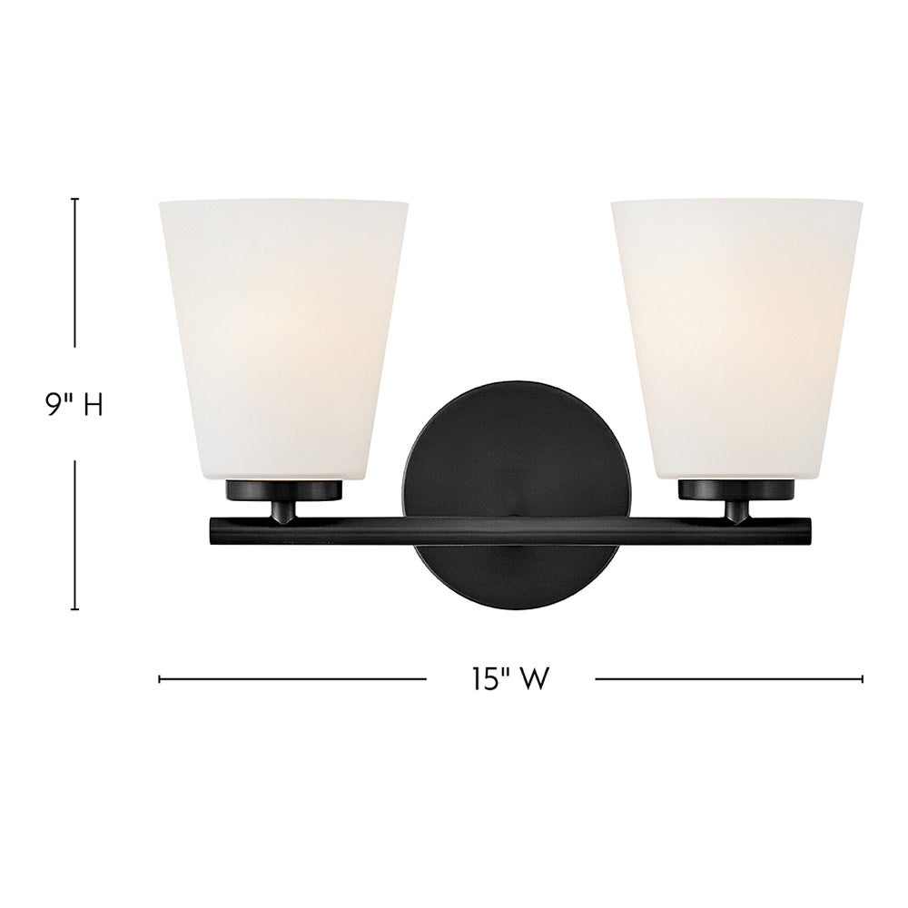 Meuble-lavabo Lark 85422BK Bri noir