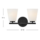 Meuble-lavabo Lark 85422BK Bri noir