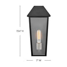 Lanterne murale Lark 82080BK Maclin, noire