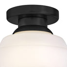 Lark 84321BK Penny Flush Mount in Black