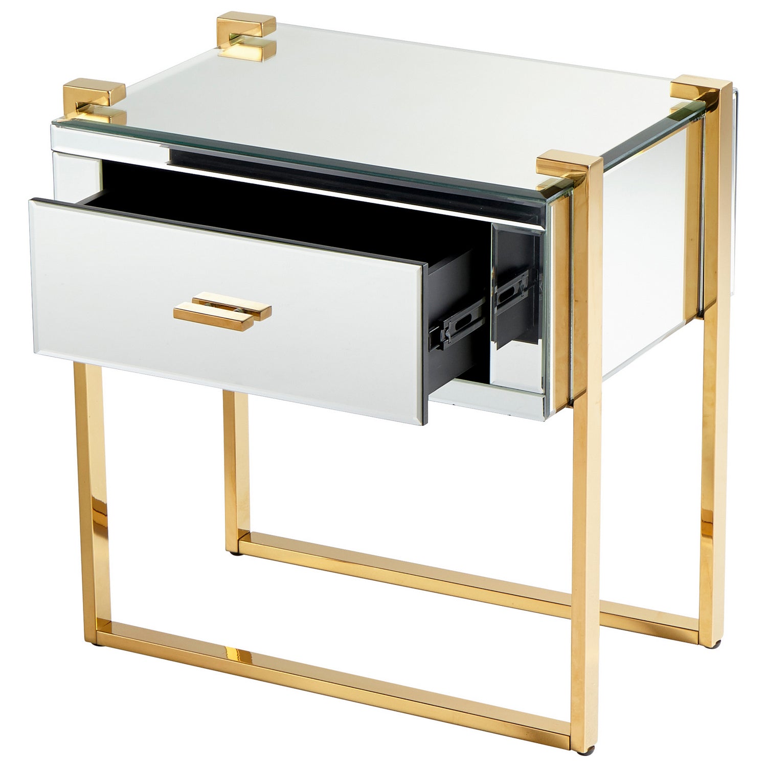 Cyan Canada - 08729 - Table d'appoint - St. Clair - Laiton vieilli