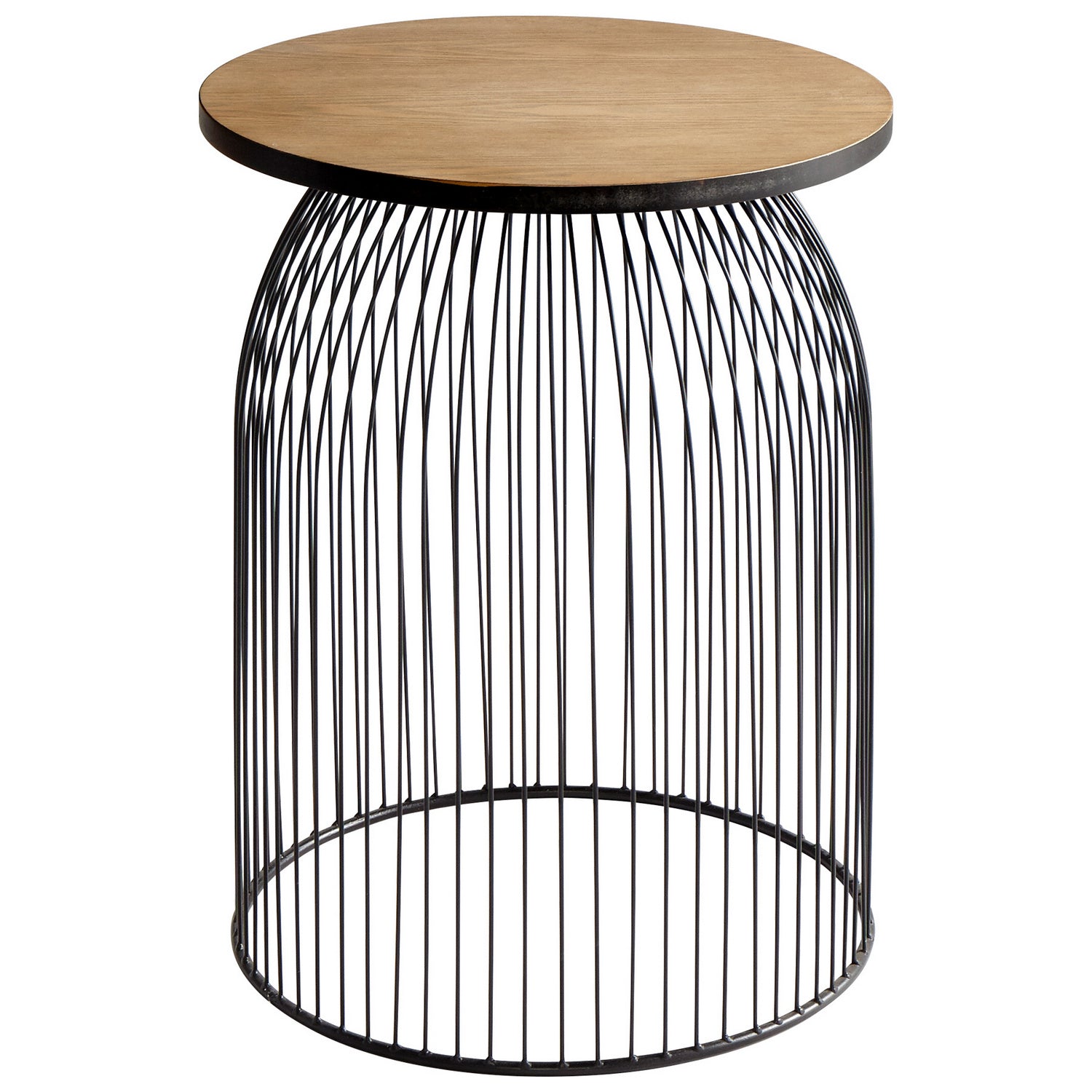 Cyan Canada - 09043 - Tables - Cage à oiseaux - Graphite et bois naturel