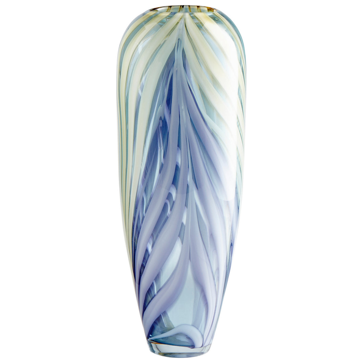 Cyan Canada - 09180 - Vase - Rhythm - Purple And Yellow