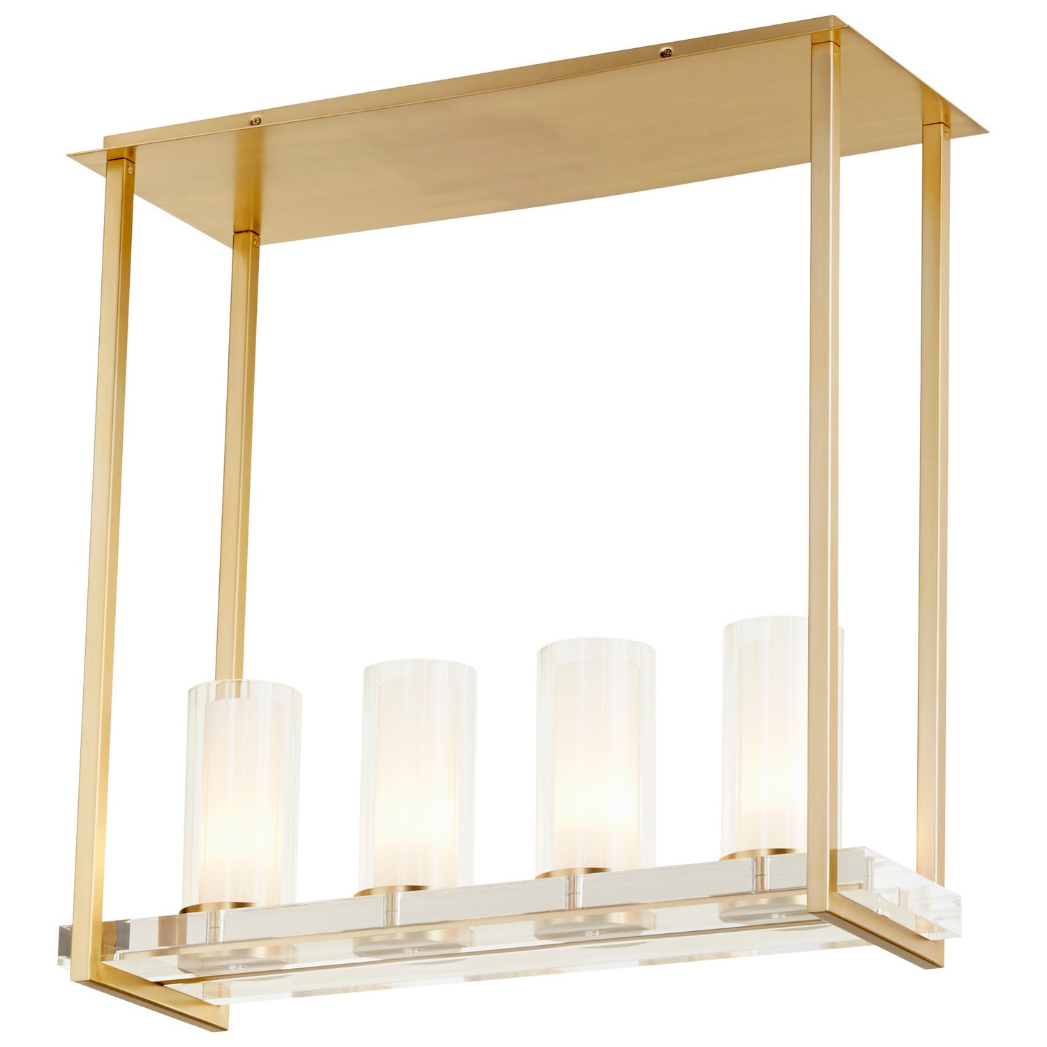 Cyan Canada - 09226 - Four Light Ceiling Mount - Orion - Aged Brass