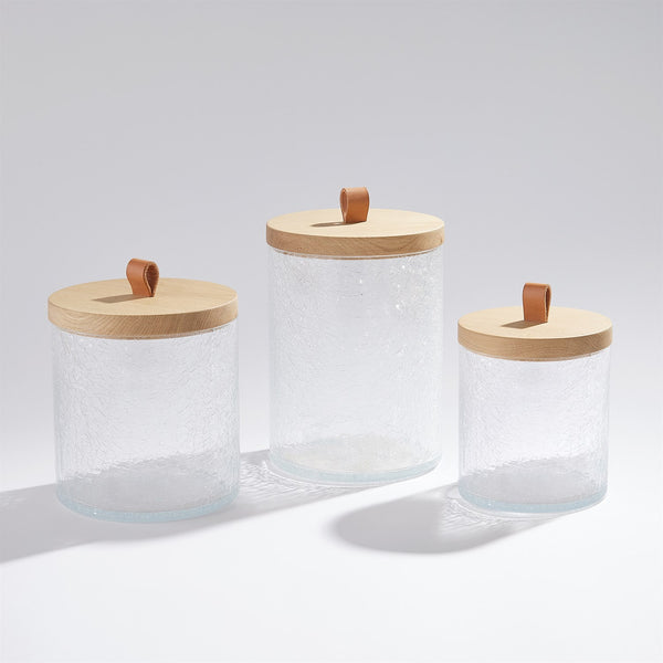 Boîtes en verre craquelé