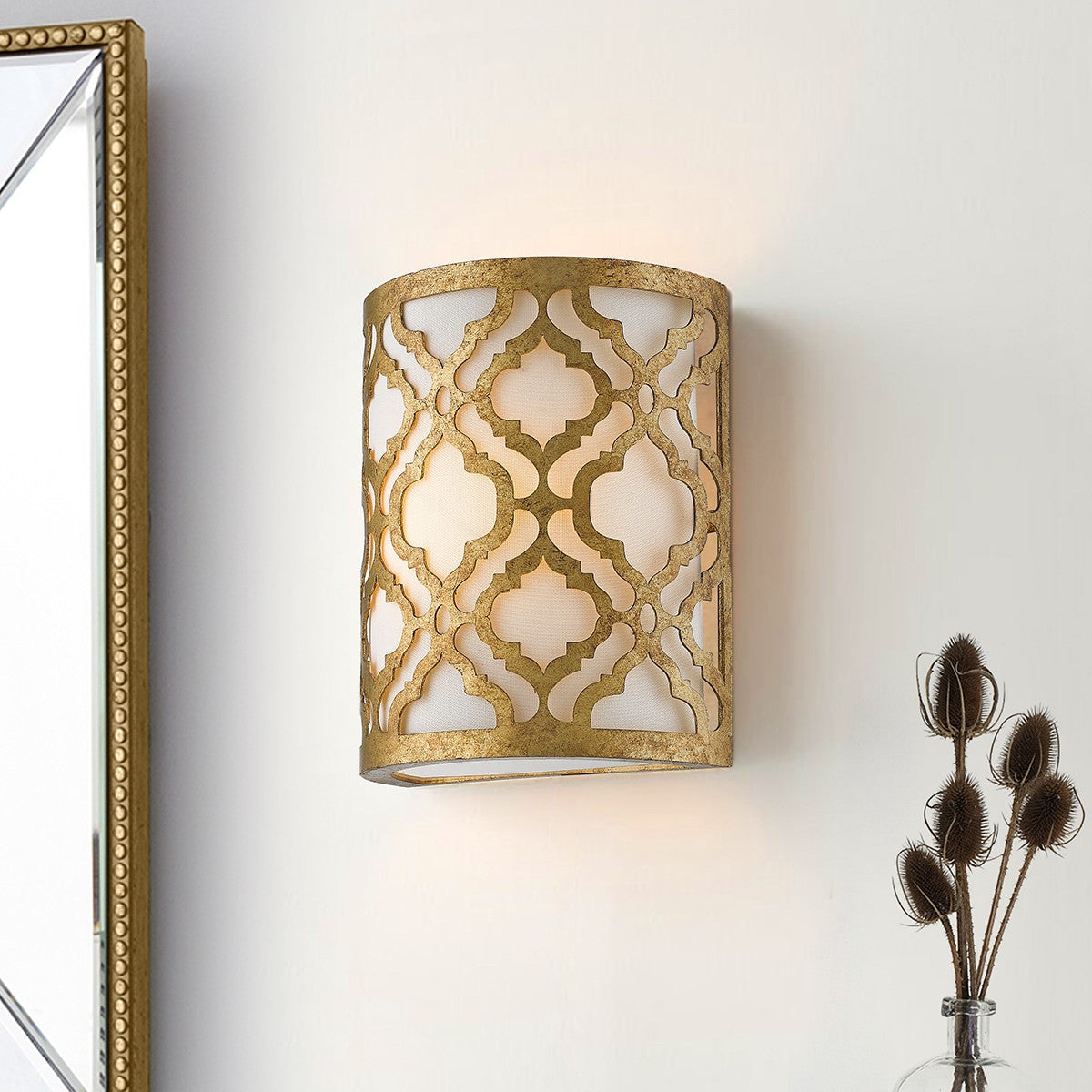 Lucas + McKearn - GN/ARABELLA1 - One Light Wall Bracket - Arabella - Distressed Gold