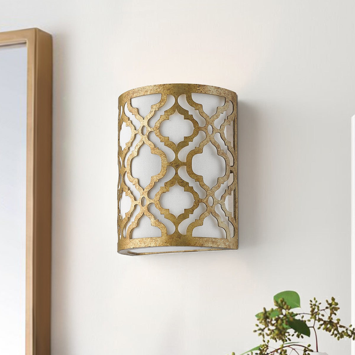 Lucas + McKearn - GN/ARABELLA1 - Applique murale à une lumière - Arabella - Or vieilli