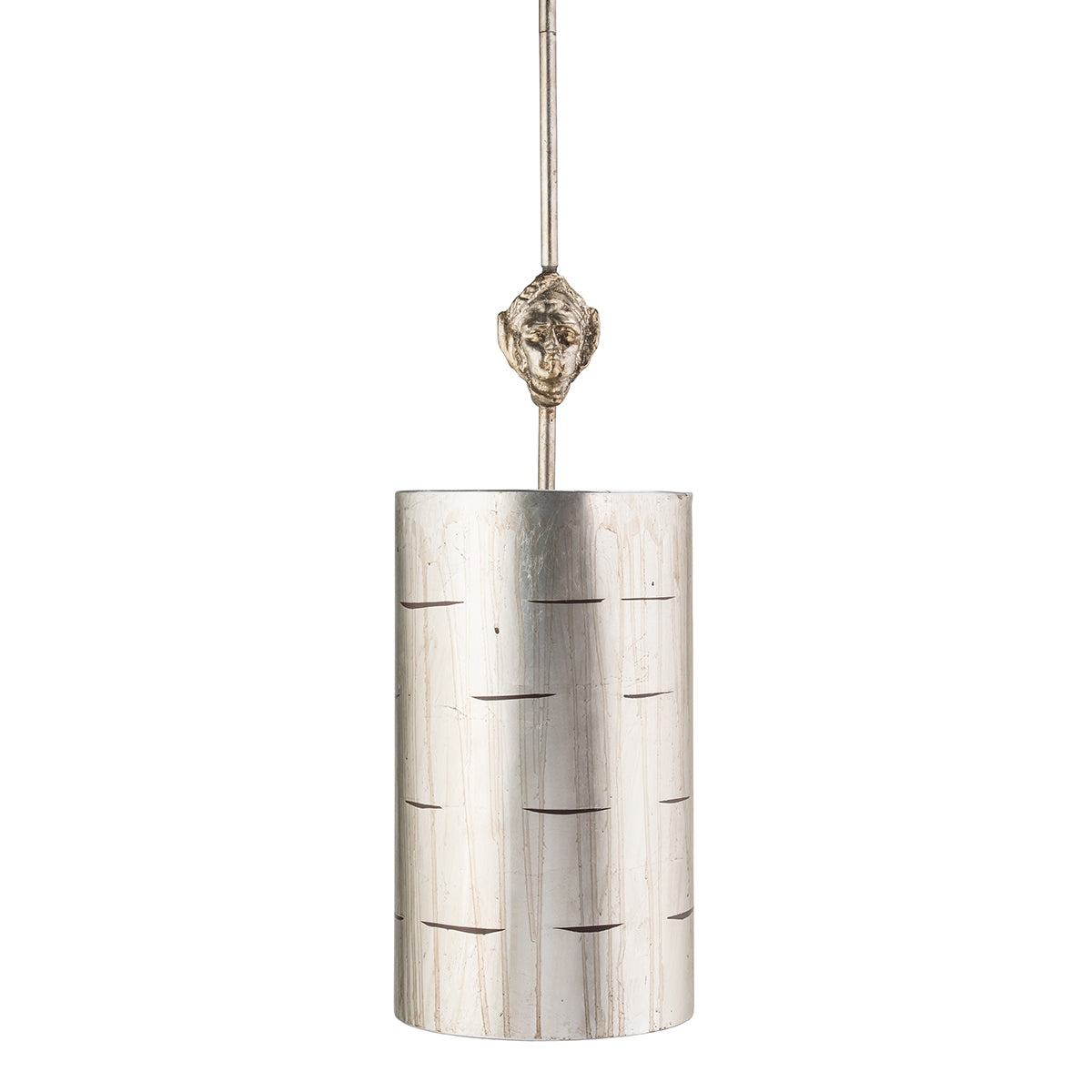 Lucas + McKearn - PD1051 - One Light Mini Pendant - Fragment - Silver Leaf/Glaze