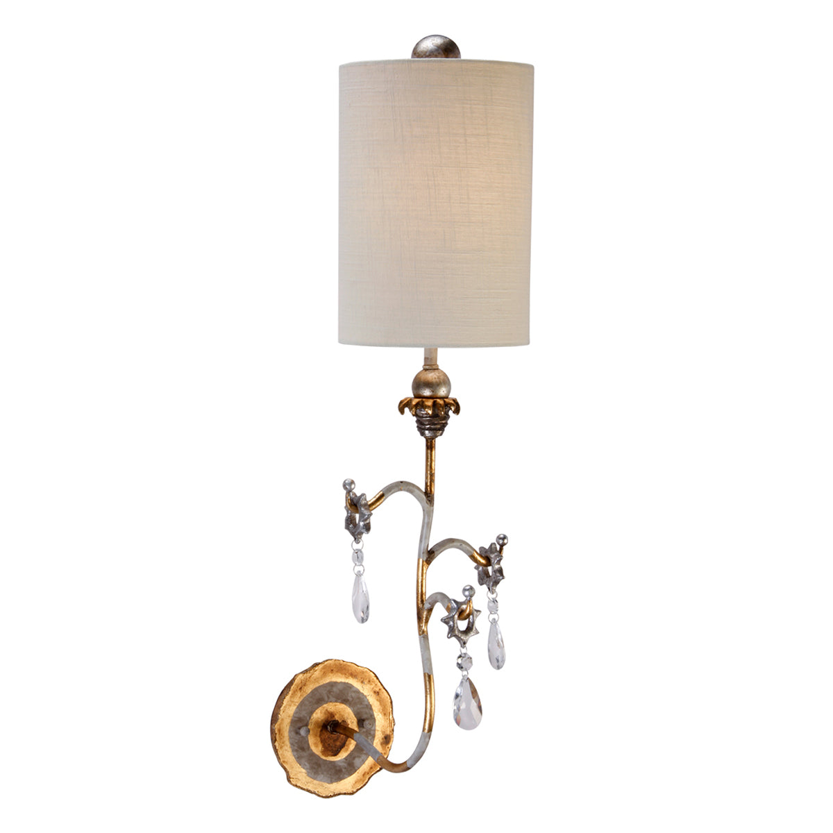 Lucas + McKearn - SC1038-G - One Light Wall Sconce - Tivoli - Cream Patina W/Gold