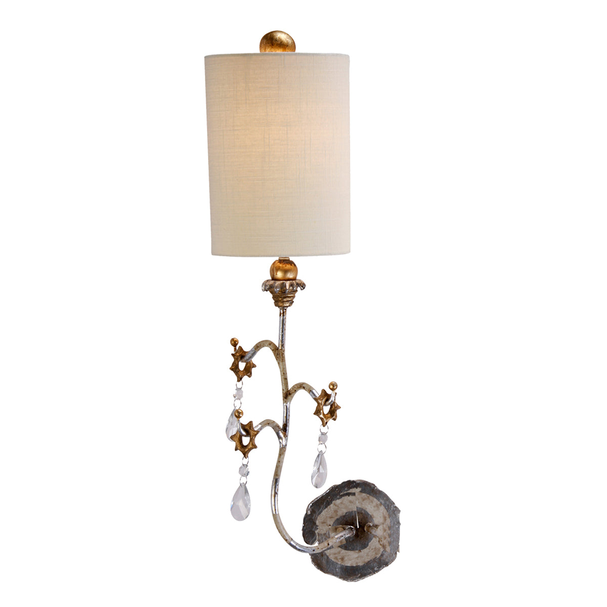 Lucas + McKearn - SC1038-G - One Light Wall Sconce - Tivoli - Cream Patina W/Gold