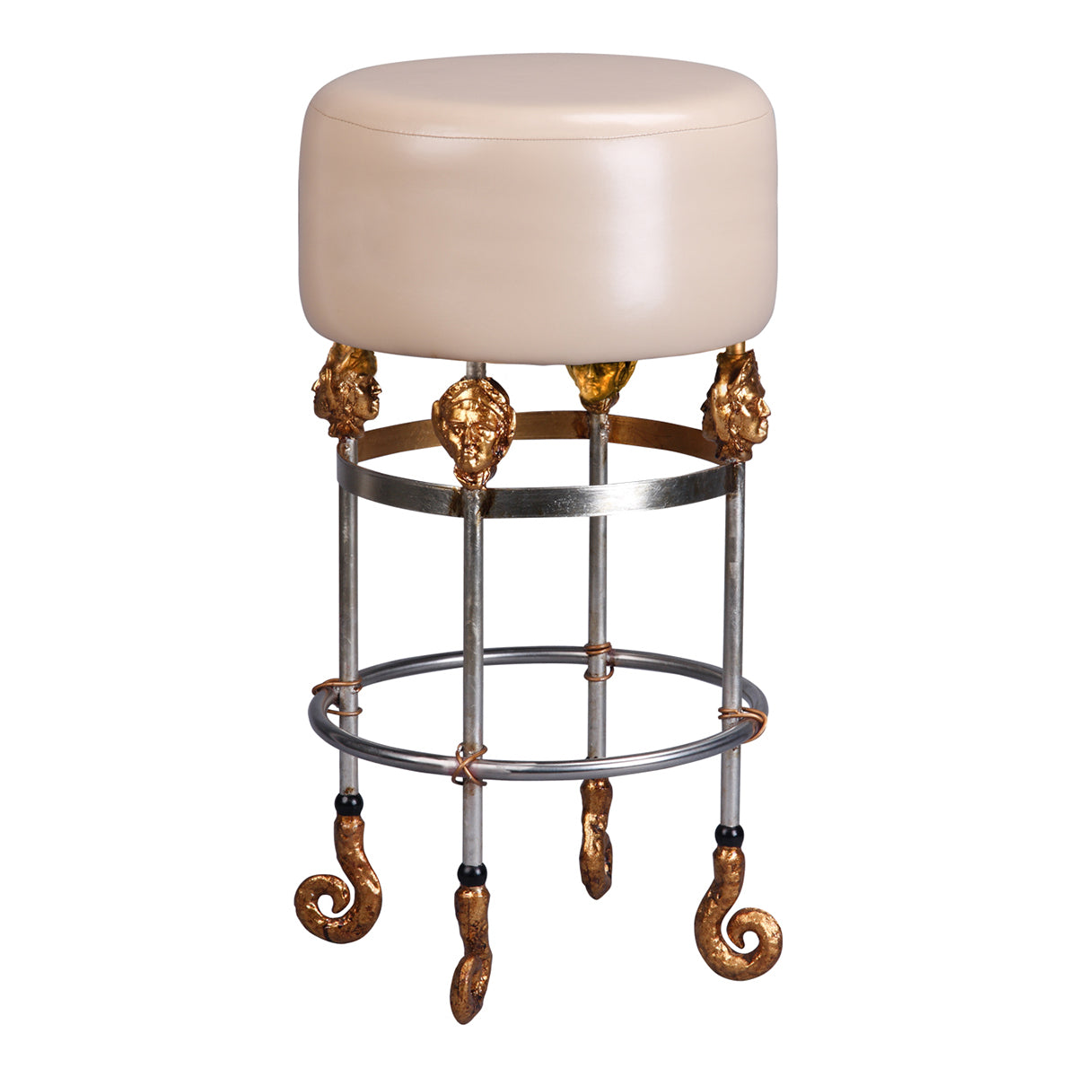Lucas + McKearn - SI1050 - Bar Stool - Armory - Chrome/Gold