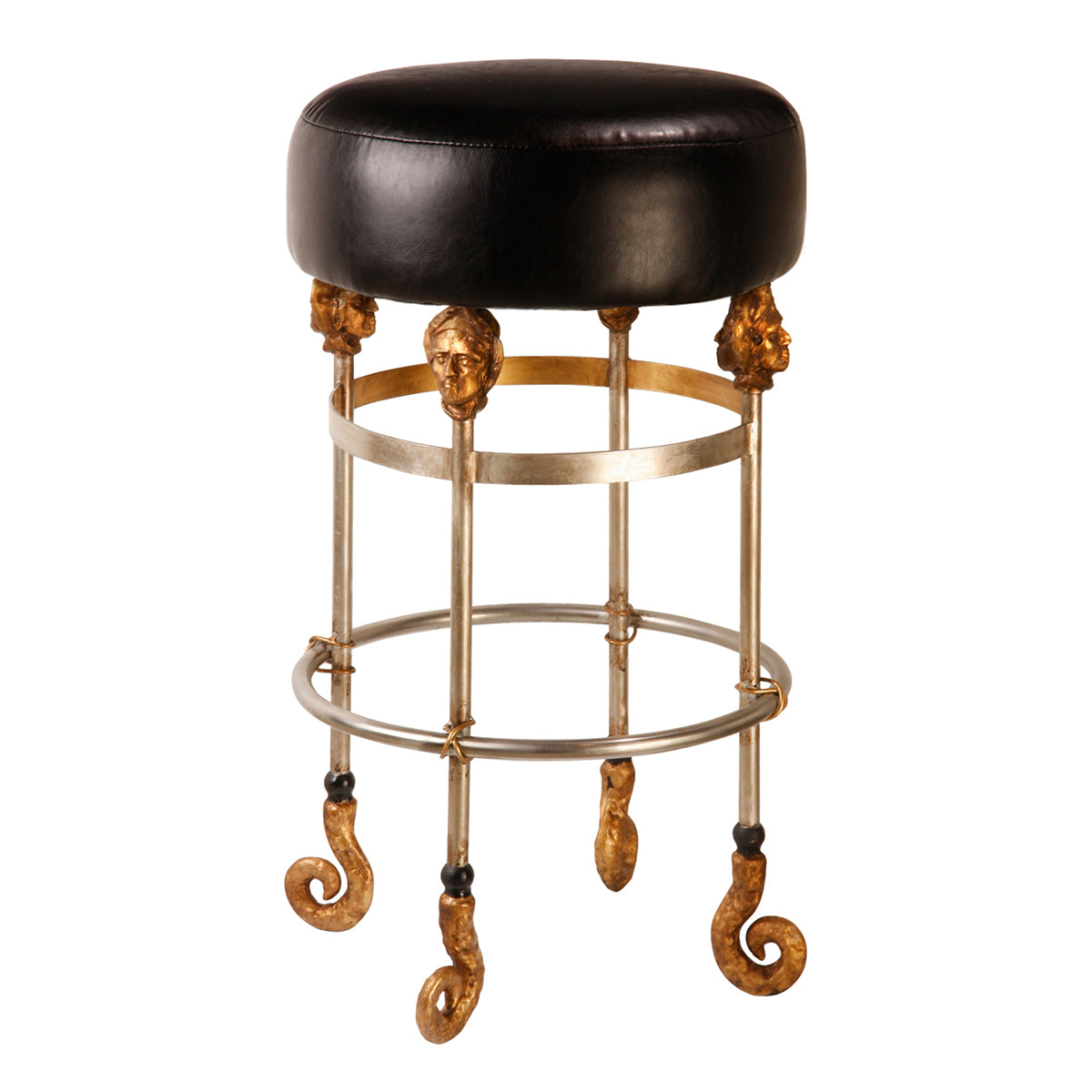 Lucas + McKearn - SI1051 - Bar Stool - Armory - Chrome/Gold