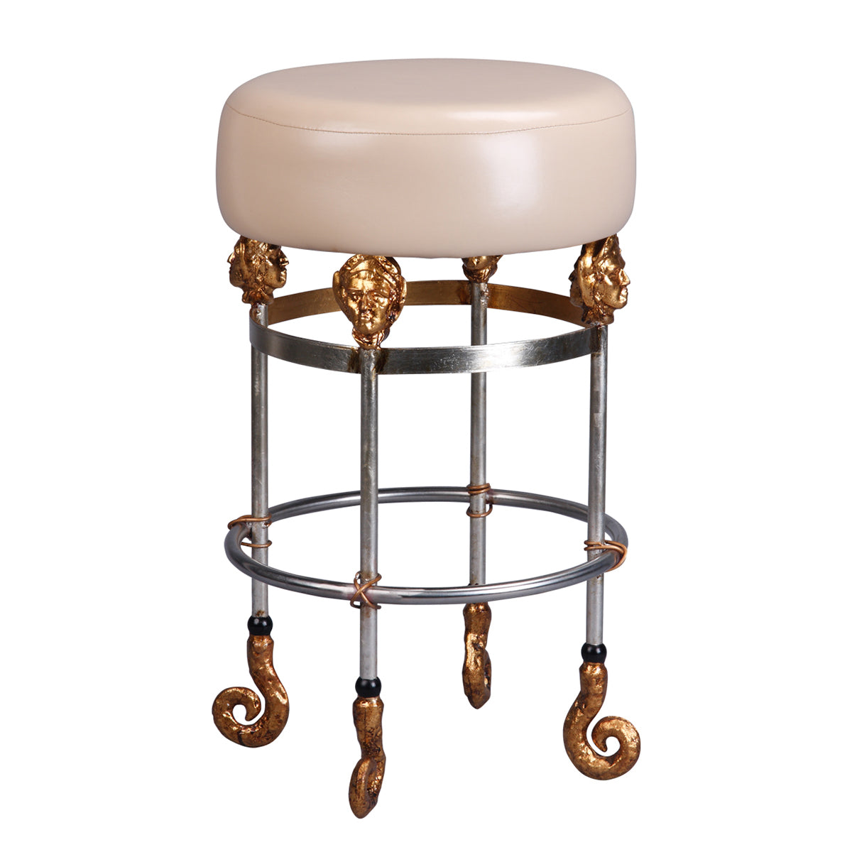 Lucas + McKearn - SI1052 - Bar Stool - Armory - Chrome/Gold