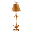 Lucas + McKearn - TA1183 - One Light Buffet Lamp - Red Bell Gold - Gold Leaf/Base W/Leaf