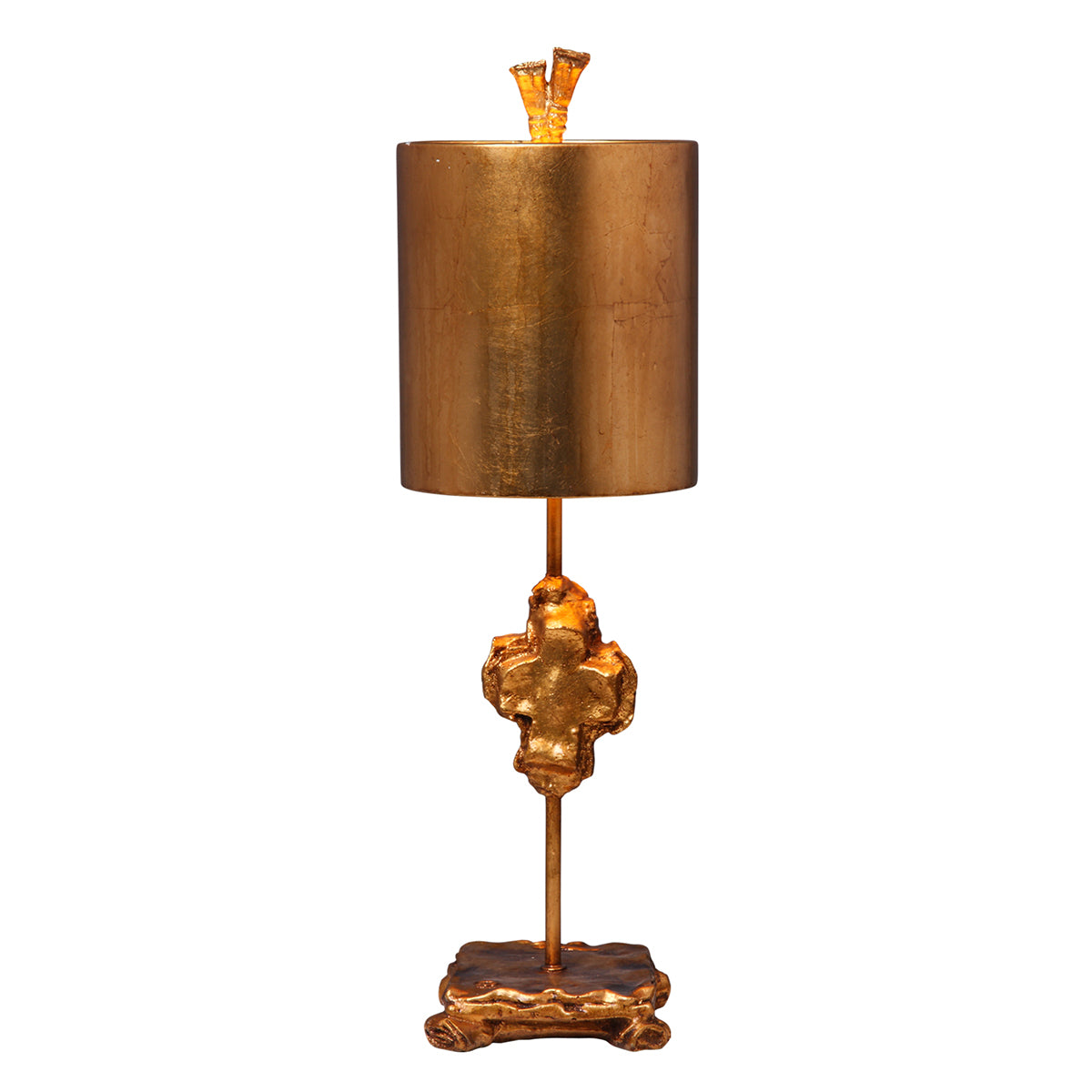 Lucas + McKearn - TA1233 - One Light Table Lamp - Cross Gold - Gold Leaf