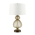 Lucas + McKearn - TLM-1007 - One Light Table Lamp - Lafitte - Glazed Gilt Steel Body, Steel Aged Gold