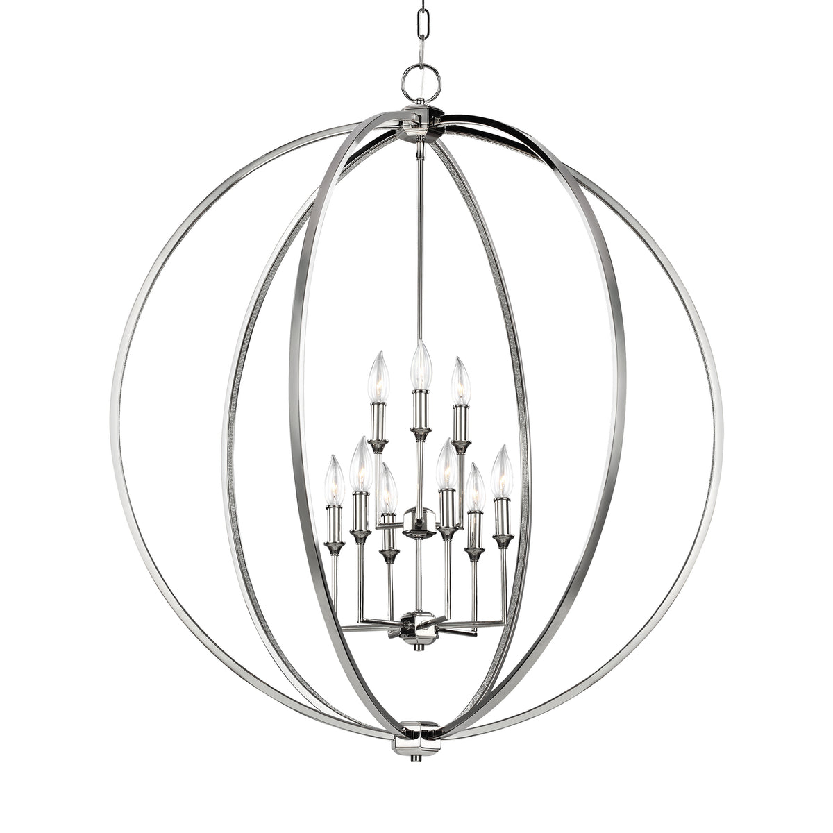 Visual Comfort Studio Canada - F3058/9PN - Nine Light Chandelier - Corinne - Polished Nickel