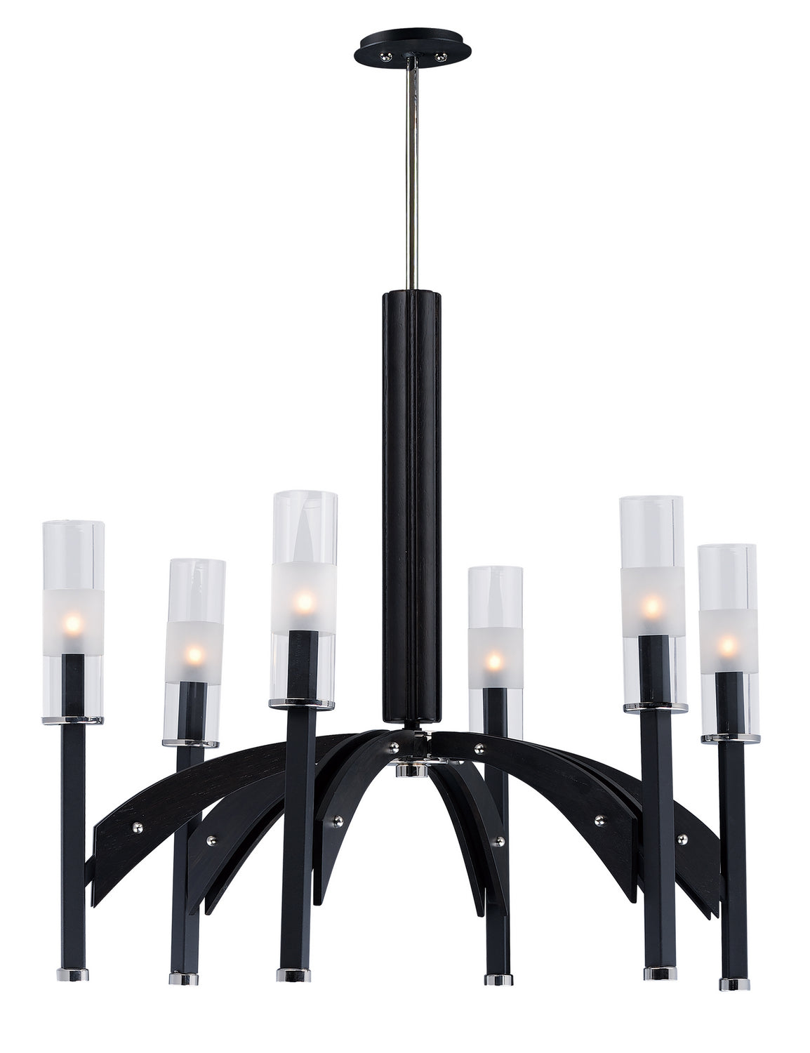 Maxim Lighting 39516CLBKWE Merge Chandelier in Black / Wenge