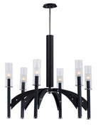 Fusion de Maxim Lighting 39516CLBKWE Suspendu en noir / wengé