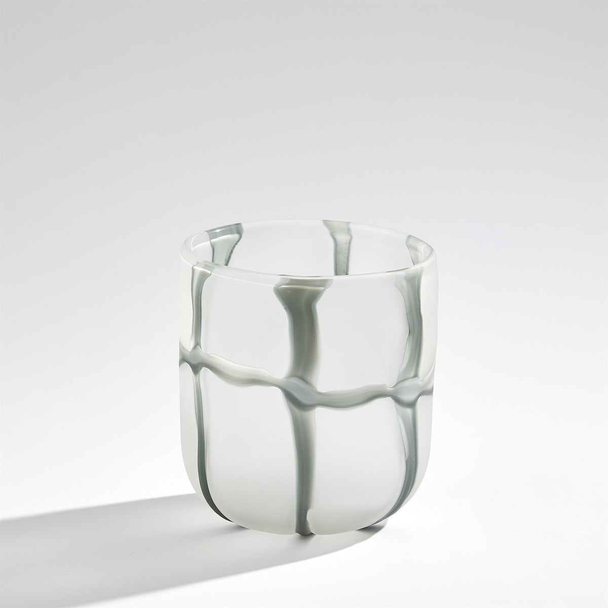 Crooked Line Grid Vases