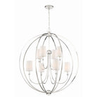 Crystorama - 2246-PN - Huit lumières Suspendu - Sylvan - Nickel poli