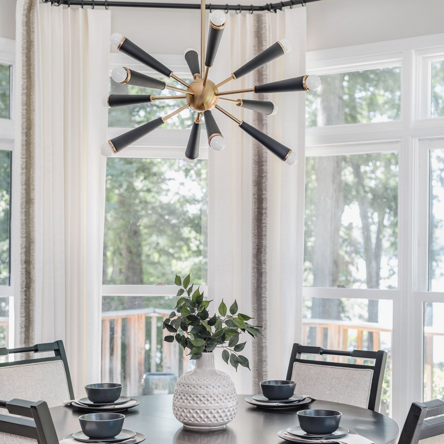 Crystorama - 3812-AG - 12 Lumières Suspendu - Zodiaque - Laiton vieilli