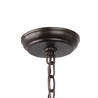 Crystorama - 597-EB-GA - Six lumières Suspendu - Luna - Bronze anglais + Or antique