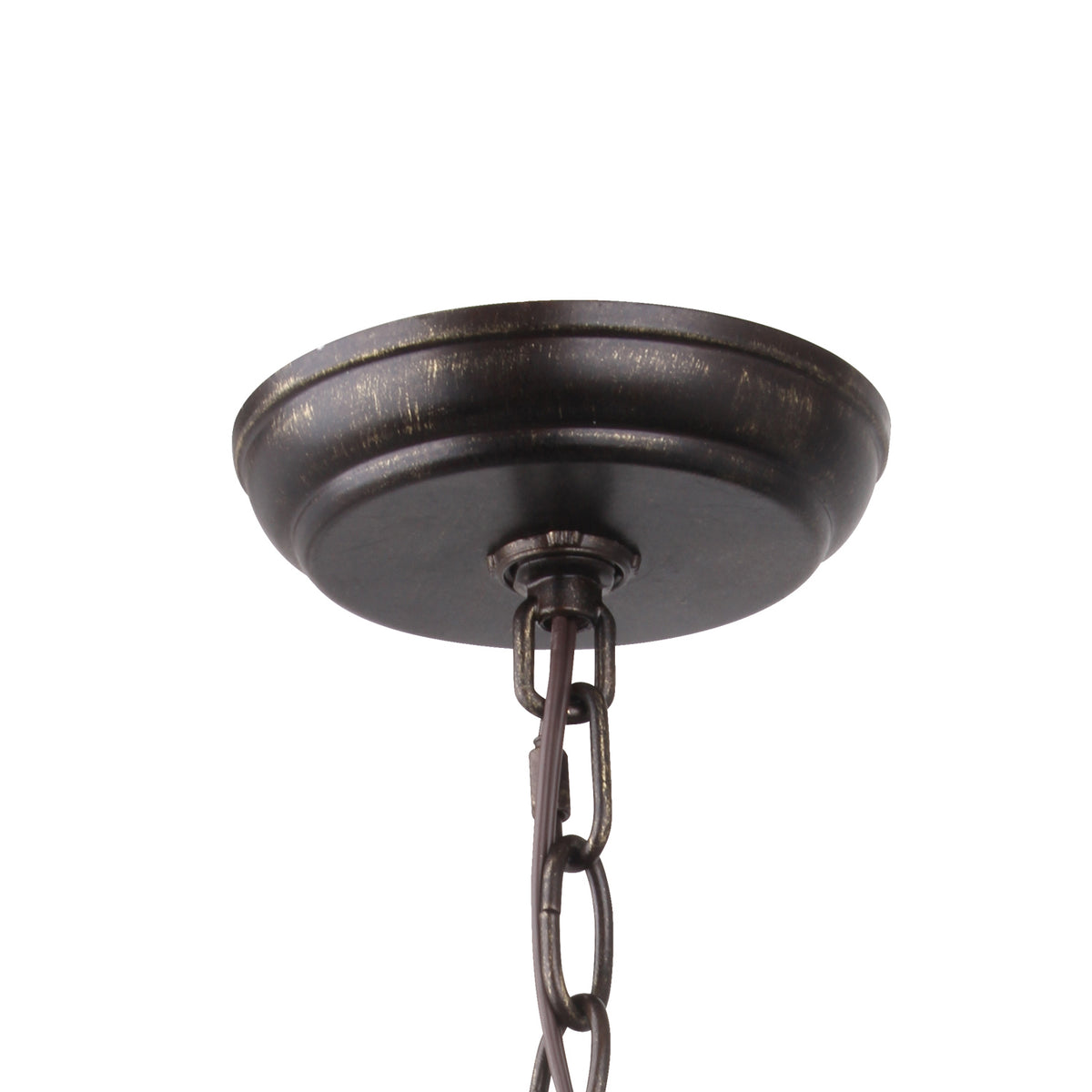 Crystorama - 597-EB-GA - Six Light Chandelier - Luna - English Bronze + Antique Gold