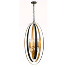 Crystorama - 597-EB-GA - Six lumières Suspendu - Luna - Bronze anglais + Or antique