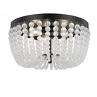 Crystorama - 600-MK - Three Light Flush Mount - Rylee - Matte Black